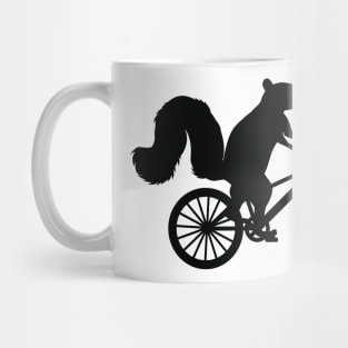 Funny Squirrel on a Bike Graphic - For Squirrel Lovers Mug